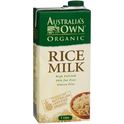 Australia's Own Organic Rice Milk 8x1L