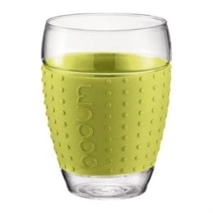 Veggie Meals - Bodum Pavina Silicone Band Glasses 450ml Set Of 2 Lime Green
