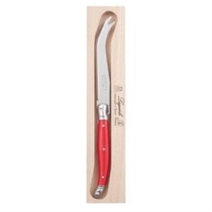 Veggie Meals - Laguiole "Andre Verdier" Debutant Individual Cheese Knife in wooden gift box Red