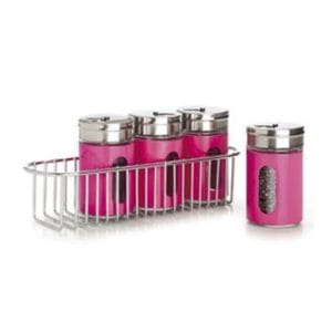 Veggie Meals - Maxwell & Williams Cosmopolitan Colours Multi Shaker 5 Piece Set Pink