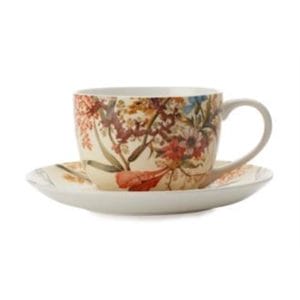 Veggie Meals - Maxwell & Williams William Kilburn Coupe Cup & Saucer 250ML Cottage Blossom