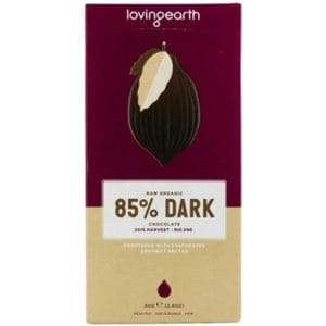 Loving Earth Raw Organic 85% Dark Chocolate 80g