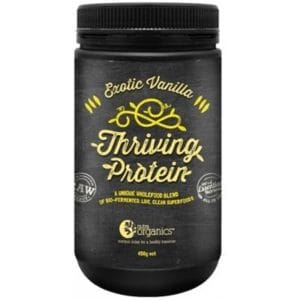 Nutra Organics Thriving Protein Exotic Vanilla Powder G/F 450g