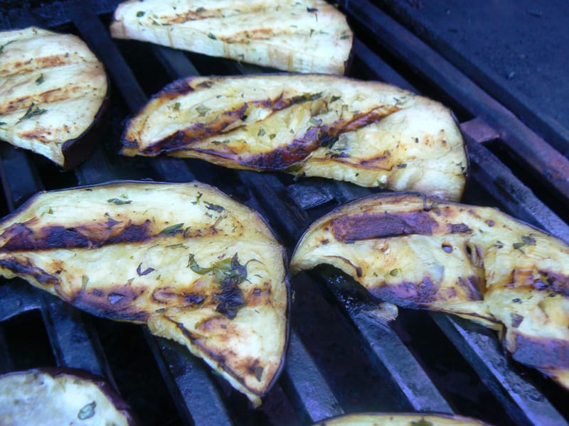 Grilled Eggplant with Fresh Herbs
