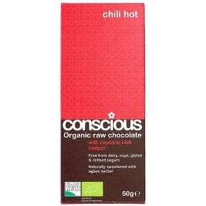 Conscious Organic Raw Chocolate Hot Chili 50gm