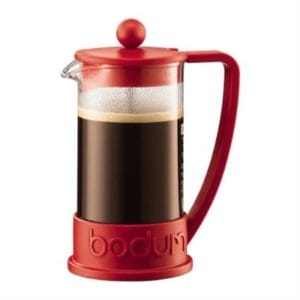 Veggie Meals - Bodum Brazil French Press Coffee Maker 3 Cup 0.35 Litre Red