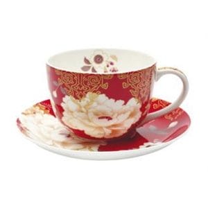 Veggie Meals - Maxwell & Williams Kimono Cup & Saucer 250ML Red