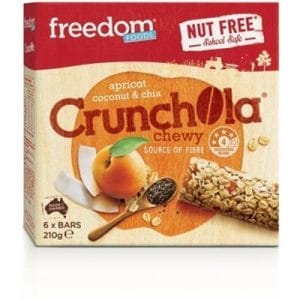Freedom Foods Apricot Coconut & Chia Crunchola Chewy Bars 210g