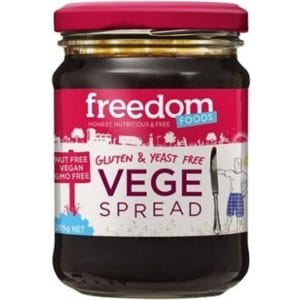 Freedom Foods Vege Spread 285gm Gluten Free Yeast Free