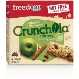 Freedom Foods Apples & Cinnamon Crunchola Chewy Bars 210g