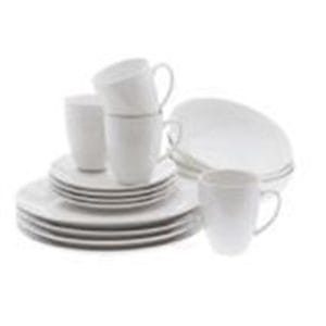 Veggie Meals - Maxwell & Williams White Basics Coupe Dinner Set 16 Piece
