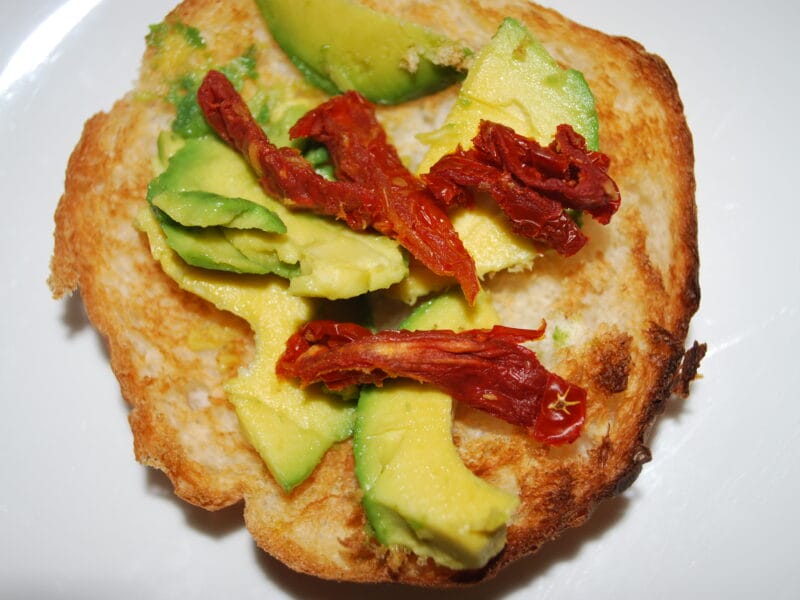 Avocado with Sundried Tomatoes Toastie