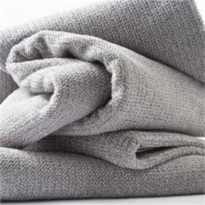 Veggie Meals - Cool Galah Grey Textured Tweed Bath Towel