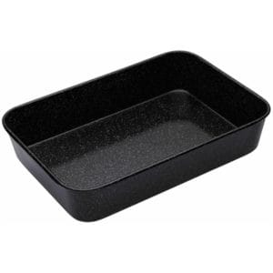 Veggie Meals - Mastercraft Professional Vitreous Enamel Roasting Pan 33 x 25 x 7cm