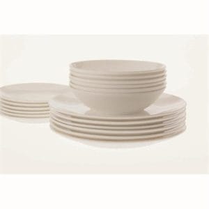 Veggie Meals - Maxwell & Williams Cashmere 18 piece Coupe dinnerset (no mugs or cups & saucers)