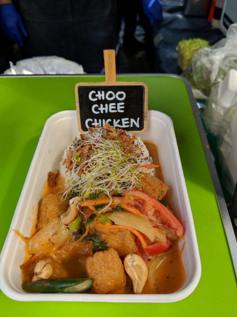Veggie Meals - Sydney Vegan Markets Choo Chee Chicken
