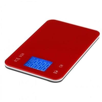 Veggie Meals - Accura Aquarius 2 Electronic Kitchen Scale & Timer 5kg/1gm/Ml RED