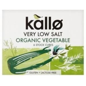 Kallo Stock Cubes Low Salt Vegetable Organic G/F 66g