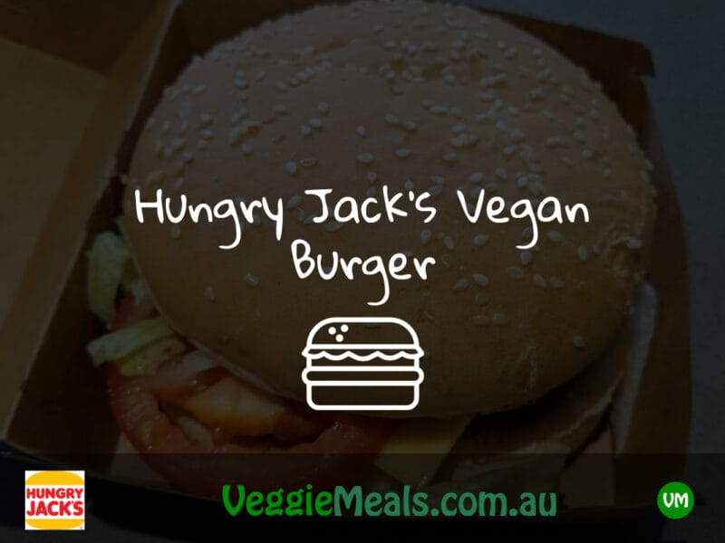 Veggie Meals - Hungry Jacks Vegan Burger Header