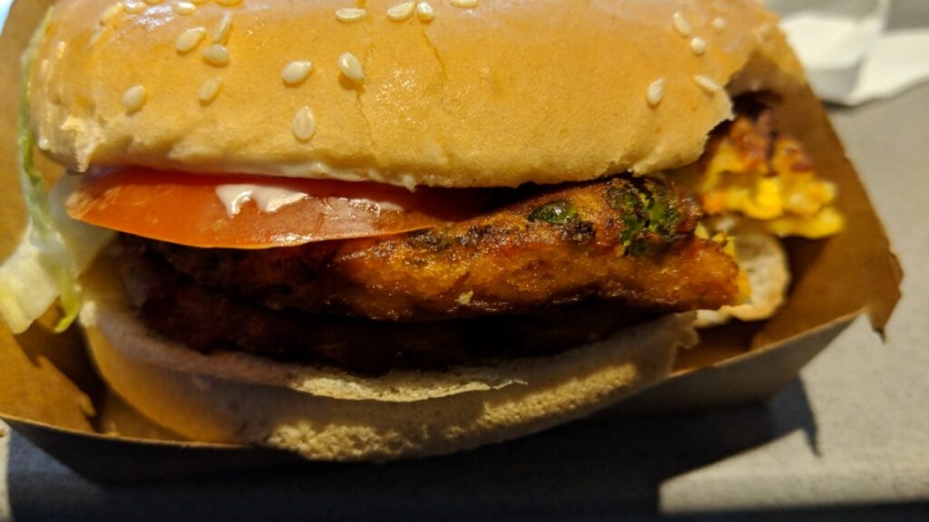 Veggie Meals - Hungry Jacks Vegan Burger Header Two Patties