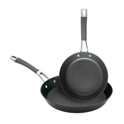 Veggie Meals - Anolon Endurance+ 20/26cm Open French Skillet Twin Pack