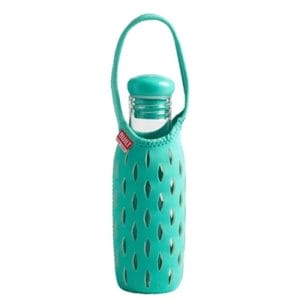 Veggie Meals - Built NY 500ml Glass Water Bottle with Neoprene Tote - Mint