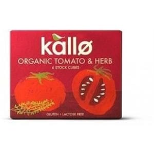 Kallo Stock Cubes Tomato & Herb Organic G/F 66g