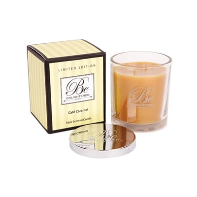 Be Enlightened Triple Scented 80hr Candle Oriental Cafe Caramel ...