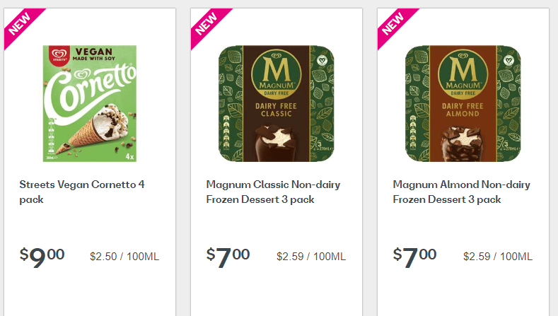 Veggie Meals - Vegetarian Vegan Ice Cream - Woolworths Online