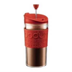 Veggie Meals - Bodum Travel Press with Free Extra Lid 350ml Red