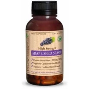Healthy Essentials Grape Seed 50 000mg 120 Vege caps