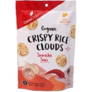 Ceres Organics Organic Crispy Rice Clouds Sriracha Sass G/F 50g