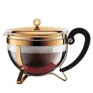 Veggie Meals - Bodum Chambord Tea Pot 1.3L - Gold