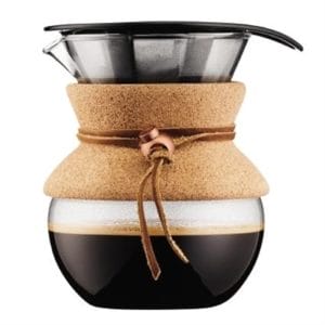 Veggie Meals - Bodum Pour Over Coffee Maker with Permanent Filter 0.5L - Cork