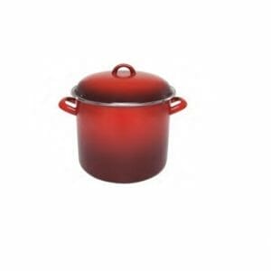 Veggie Meals - Chasseur Enamel Stock Pot Red 24 x 20cm/8.2 Litre