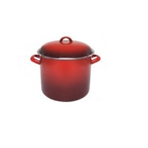 Veggie Meals - Chasseur Enamel Stock Pot Red 28 x 24cm/14 Litre