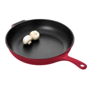 Veggie Meals - Chasseur Fry Pan with Cast Handle 28cm - Federation Red