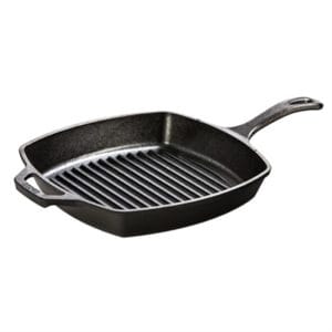 Veggie Meals - Lodge 27cm Square Cast Iron Grill Pan with Helper Handle