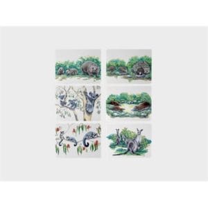 Veggie Meals - Maxwell & Williams Animals of Australia Placemat Assorted 34x27cm Set of 6 Gift Boxed