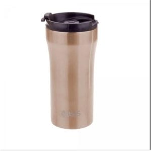 Veggie Meals - Oasis Stainless Steel Vacuum Insulated Plunger Travel Cup 350ml Champagne