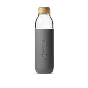 Veggie Meals - Soma Water Bottle Glass 470ml Grey
