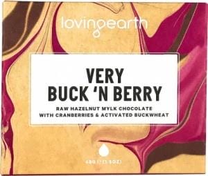 Loving Earth Organic Very Buck 'n Berry Chocolate Bar G/F 11x45g