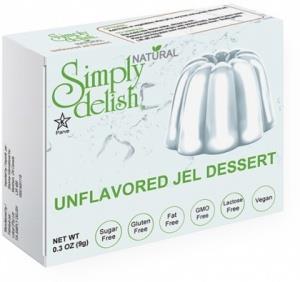 Simply Delish Unflavored Jel Dessert G/F 9g