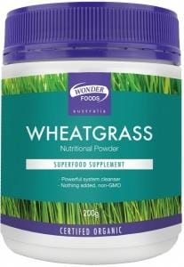 Wonderfoods Wheatgrass 200g (Org)
