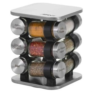 Veggie Meals - Avanti Rotating Spice Rack Set - 12 Jars