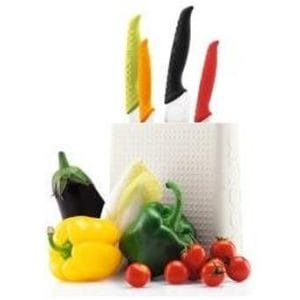 Veggie Meals - BODUM Bistro Knife Block Off White