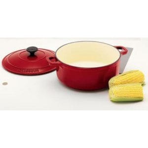 Veggie Meals - Chasseur Federation Red Round French Oven 24cm / 3.8 Litre