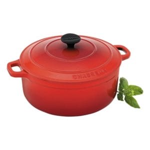 Veggie Meals - Chasseur Inferno Red Round French Oven 24cm / 3.8 Litre