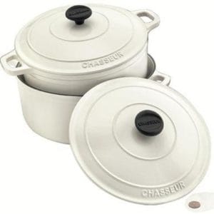 Veggie Meals - Chasseur White Round French Oven 24cm / 3.8 Litre