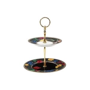 Veggie Meals - Maxwell & Williams Teas & C's Contessa 2 Tiered Cake Stand Black Gift Boxed
